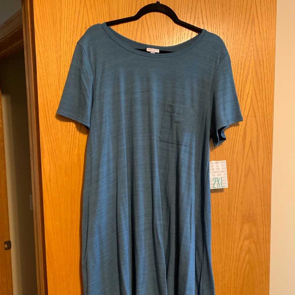 2XL Slate Blue Swing Dress - NWT